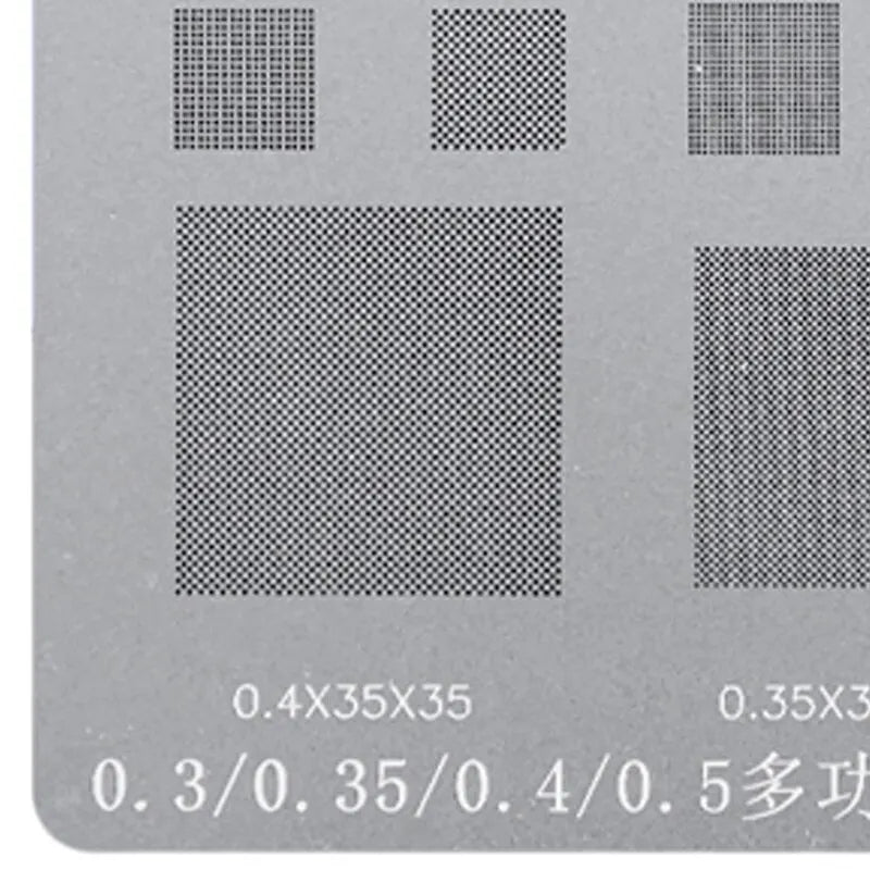RELIFE Multi-Purpose BGA Stencil For 0.3/0.35/0.4/0.5/Parallel/45 Degree Hole Universal Solder BGA Reballing Stencil Solder Net