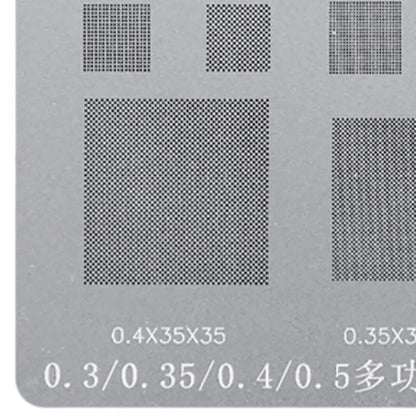 RELIFE Multi-Purpose BGA Stencil For 0.3/0.35/0.4/0.5/Parallel/45 Degree Hole Universal Solder BGA Reballing Stencil Solder Net