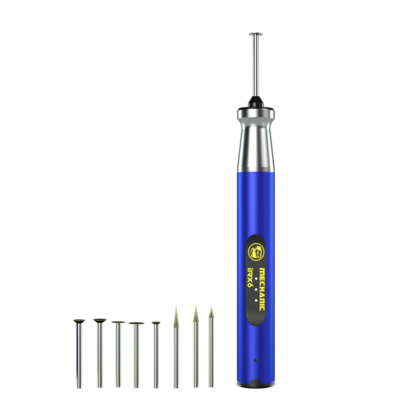 MECHANIC IRX6 Speed Adjustable Engraving Machine Mini Electric Polishing Pen with UFO BGA Stencil for IP 8-16 Series Tools Kit