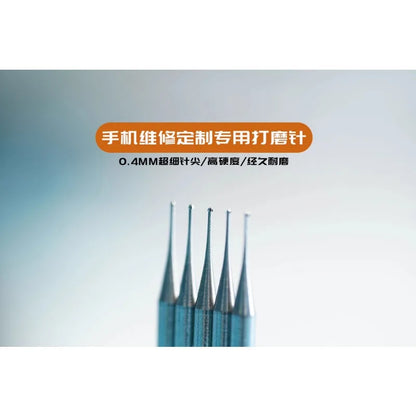 Rabbitfix 0.3mm/0.4mm Grinding Needle Ultra-fine High Hardness Ball Needle 2.35mm Engraving Mobile Phone Repair Tool