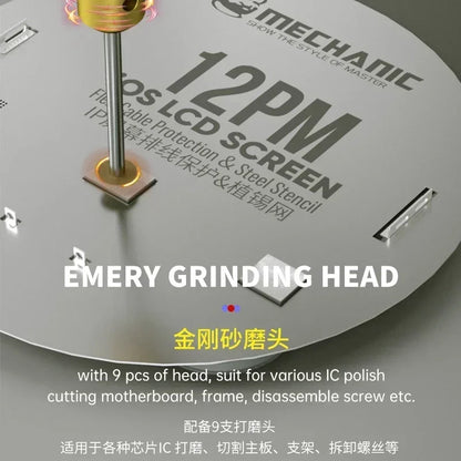 MECHANIC IRX6 Speed Adjustable Engraving Machine Mini Electric Polishing Pen with UFO BGA Stencil for IP 8-16 Series Tools Kit