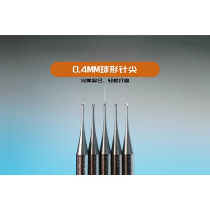 Rabbitfix 0.3mm/0.4mm Grinding Needle Ultra-fine High Hardness Ball Needle 2.35mm Engraving Mobile Phone Repair Tool