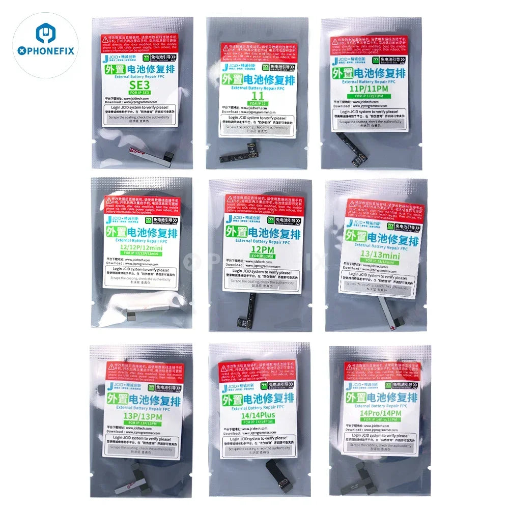JCID V1SE Battery Repair Flex Cable FPC  Battery Externel Tag Flex for iPhone 11 12 13 14 15 Battery Health Information Modify