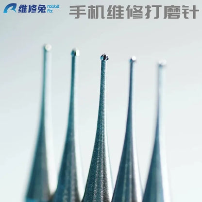 Rabbitfix 0.3mm/0.4mm Grinding Needle Ultra-fine High Hardness Ball Needle 2.35mm Engraving Mobile Phone Repair Tool