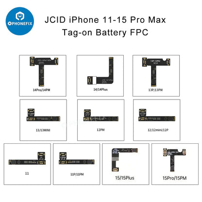 JC Battery Repair Flex Cable JCID V1SE V1S PRO Battery Tag on Flex Cable for iPhone SE 11 -15 17PM Battery Warning Health Repair