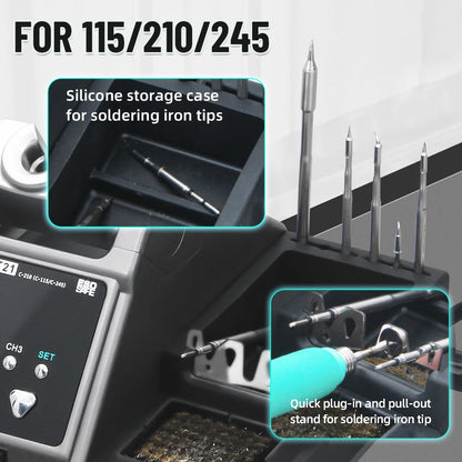 SUGON T21 120W Soldering Station 1.6m Wire-Controlled Handle Electronics soldering iron Tip 115/210/245 Rework Station BGA Tools