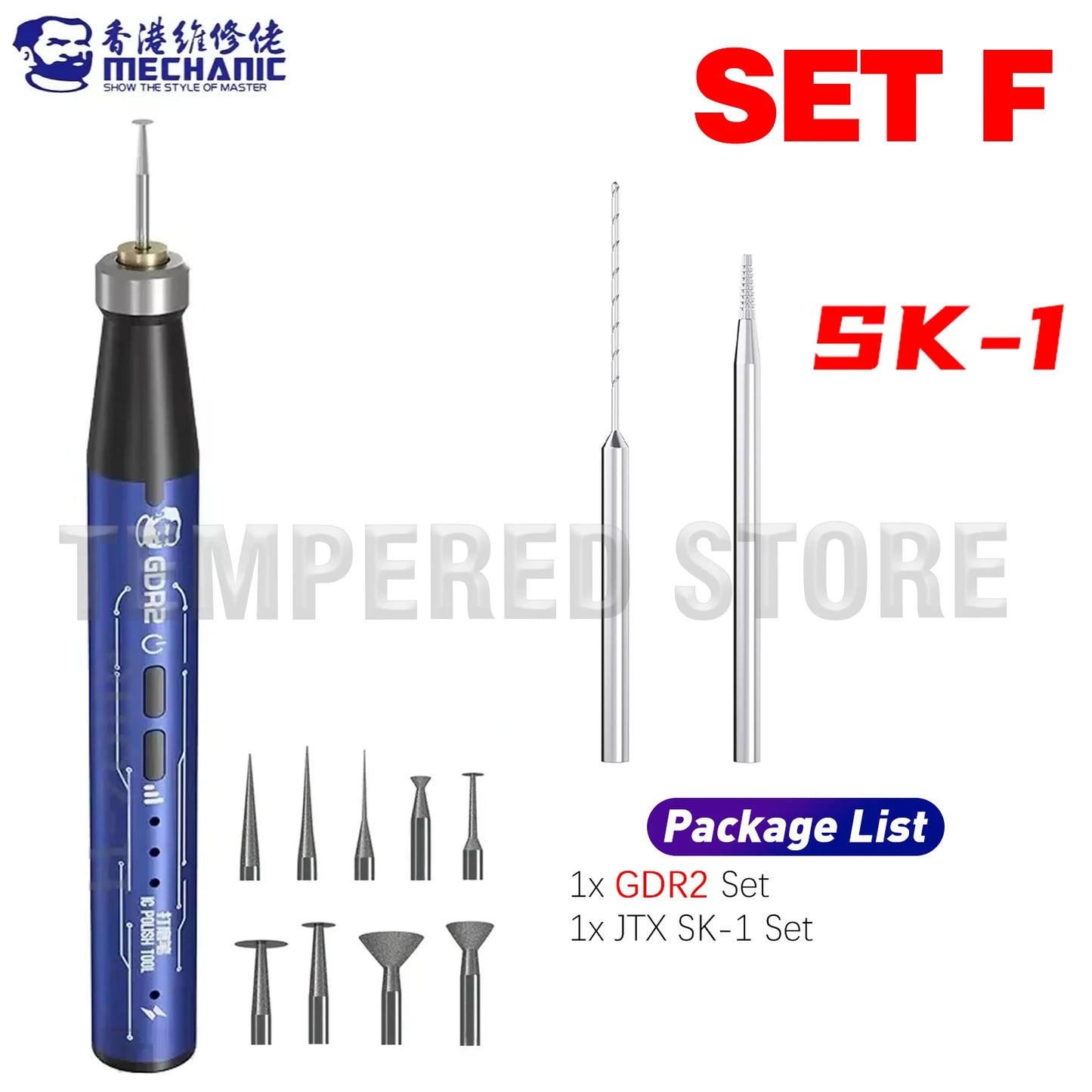 MECHANIC IRX6 Speed Adjustable Engraving Machine Mini Electric Polishing Pen with UFO BGA Stencil for IP 8-16 Series Tools Kit